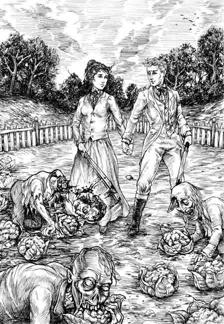 From Pride and Prejudice and Zombies, published by Quirk Books.